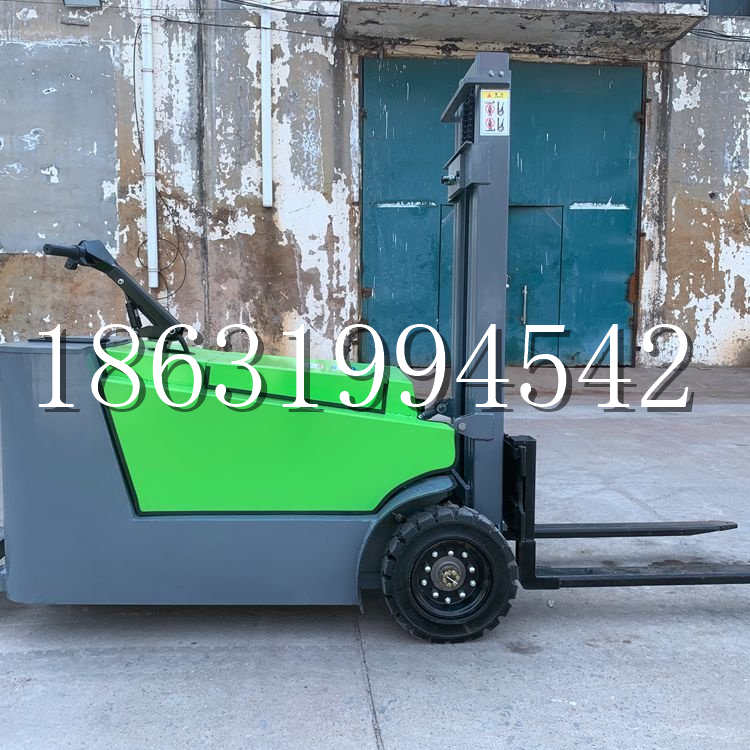 新界小型电动叉车1吨2吨步行站驾式电瓶堆高充电装卸车液压升降车铲车
